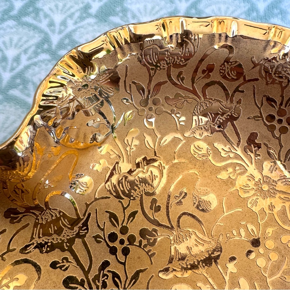 “Osborne China” Marked Hand Painted 22KT Gold. Trinket / Candy Dish. Vintage. - Picture 11 of 11